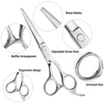 thumbnail image 3 of Kit de tijeras para cortar el cabello, juego de tijeras de peluquería para hombres, mujeres, mascotas, salón de peluquería en casa, 3 of 5