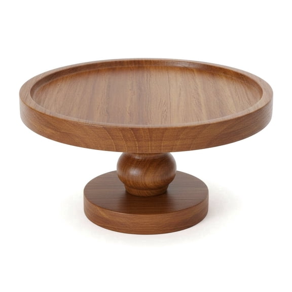 Acacia Wood Cake Stand Dessert Table Display 6 inch Cake Stand Holder Round Vintage Cupcake Stand Wooden Cake Display Stand Party Wedding Birth