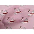 thumbnail image 4 of oneOone Cotton Cambric Blush Pink Fabric White Bird Dress Material Fabric Print Fabric By The Yard 56 Inch Wide, 4 of 4