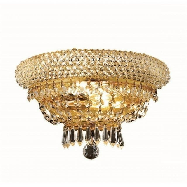 Elegant Lighting Primo 8" 2 Light Spectra Crystal Wall Sconce