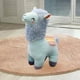 thumbnail image 5 of Muñeco de peluche de Alpaca , cojín de muñeco de Llama de peluche suave para decoración de dormitorio, de año iños y adultos azul 45cm Hugo  Almohada de felpa de alpaca, 5 of 9