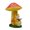 B, variant on Resin Mushroom Rabbits Figurine Decorative Model Statue with Solar Power Lights for Garden and Yard Display Accessories