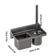 thumbnail image 3 of RKSTN toilet brush Wall-mounted Toilet Brush With Base Two Storage Holes Household No Dead Angle Toilet Brush Toilet Cleaning Brush Set, 3 of 6