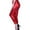 Rouge, variante sur HDE Leggings Métalliques Brillants pour Femmes, Fonds Mouillés Liquides, Collants Sans Pieds - Tailles Régulières et Plus