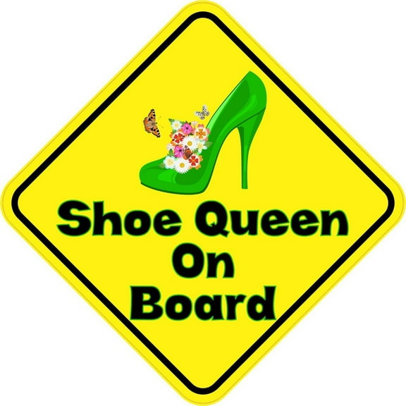 5in x 5in Shoe Queen On Board Magnet