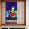 thumbnail image 1 of Cortina de puerta semiopaca con patrón de patchwork de dos piezas de adentro hacia afuera, cortinas opacas decorativas para dormitorio, sala de estar, decoración de habitación de niños, 34 x 56, 1 of 7