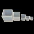 thumbnail image 3 of PTOOTP 4-Pack White Epoxy Silicone Cube Mold for Resin Pendant Crafting and Home Decor Projects, 3 of 5
