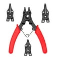thumbnail image 1 of Amdohai Handheld Portable Multi-function Circlip Pliers Internal External Snap Rings Pliers Set with 45° 90° 180° Interchangeable Pliers Tips Rings Remover, 1 of 7
