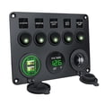 thumbnail image 1 of Panel de interruptor de 5 entradas Sunnimix con voltímetro Digital y USB 4.2A, 1 of 8