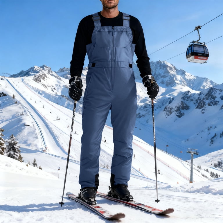 Oksale Ski Pants Men Windproof Waterproof Insulated Bib Overalls