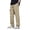 Khaki, variant on Men's Summer Casual Wide Leg Cargo Pants With Multiple Pockets Straight Fit Youth Trousers Memory Foam Memory Boy