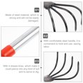 thumbnail image 5 of Phenofice Gardening Hand Tools 3Pcs Steel Rake for Weeding and Digging 12.0X4.6X2.7in, 5 of 8
