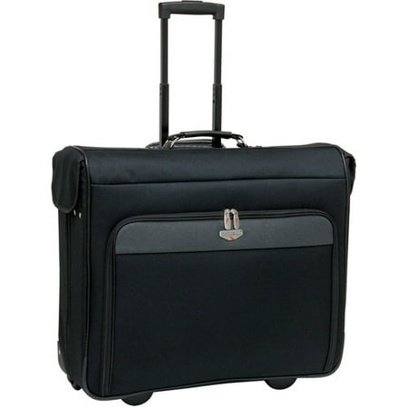 Travelers Club - 44 Rolling Garment Bag, Black and Gray - www.waldenwongart.com
