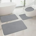 thumbnail image 5 of Christmas Under 10 EDHITNR Bathroom Set, Memory Foam Bath Mat 4 Set Bathroom Rugs For 4 Pcs Toilet Mats Universal Soft Comfortable Water Absorption Non-Slip Thick, 5 of 7