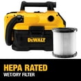 thumbnail image 3 of DEWALT 20V MAX Cordless Wet-Dry Vacuum, Portable Shop Vac, 2 Gallon Tank Capacity, Tool Only (DCV580H), 3 of 5