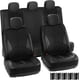 thumbnail image 1 of Fundas para Asientos de Automovil, Juego 9 pzs Universales Cuatro Estaciones Cubre Asientos, Cuero PU & Malla Transpirable, para Todas Las Estaciones, Resistente Al Polvo, para Coches, SUV Etc, 1 of 7