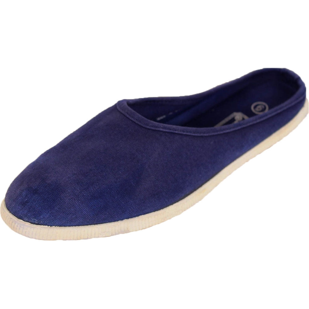 slip on flat mules