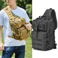thumbnail image 3 of Men's Backpack Tactical Assault Pack Crossbody Sling Bag Waterproof Rucksack Bag Outdoor Hiking Camping Pack Man Shoulder Bags, 3 of 5