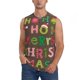 thumbnail image 1 of Fotbe Ho Ho Ho Merry Christmas Men's Camiseta sin Mangas Estampada para Hombres, Playera Casual para Gimnasio, Entrenamiento, Playa-XX-Large, 1 of 7