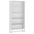 thumbnail image 5 of Resenkos Bookcase, Storage Display Open Bookshelf,4-Tier Leaning Free Standing Ladder Shelf Bookcase70.8" Bookcase, Large Bookshelf Organizer with 5-Tier Storage Shelves, 5 of 12