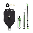 2 Set Quartz Clock Movement Kit Oscillating Movement + Luminous Pointer