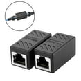 thumbnail image 2 of Deyuer 2Pcs RJ45 Female Coupler Cat5/Cat6 LAN Ethernet Cable Extender Adapter Connector,1#, 2 of 5