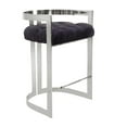 thumbnail image 2 of Chaise de pub canadienne Lynda noir argent, 2 of 2