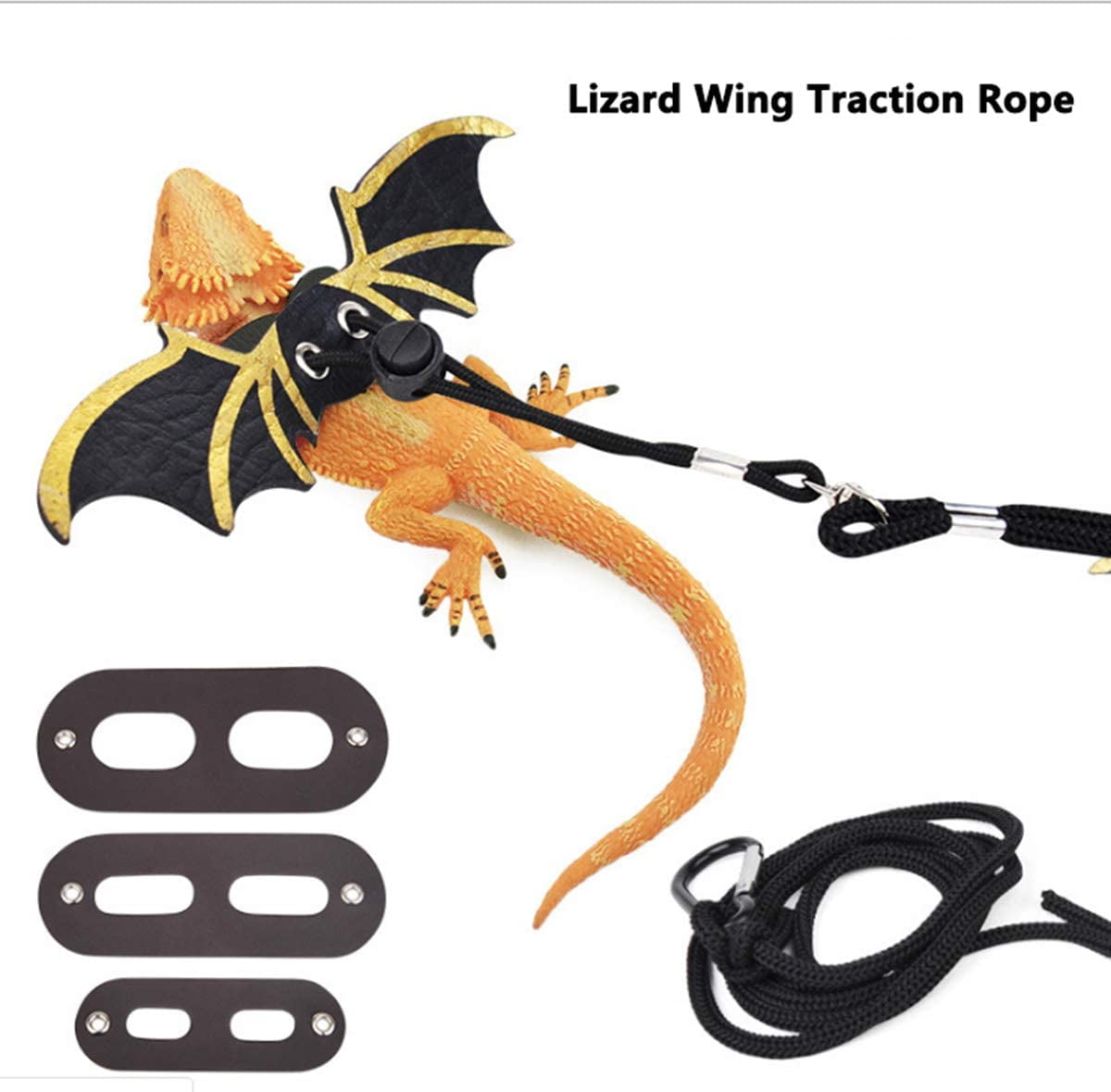 Bearded Dragon Reptile Lizard Gecko Critters Adjustable Harness Leash Keep Rope