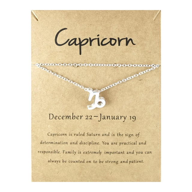 EGNMCR Twelve Constellation Anklet Alloy 12 Constellation Card Anklet a Anklet