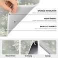thumbnail image 5 of White Snowflakes Dish Drying Mat for Kitchen, Quick Drying Absorbent Soft Durable 16" x 18", 5 of 10