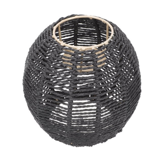 LOVEVER Woven Lampshade Hanging Outdoor Decorative Light Bulb Bulbs Rattan Decorate LED Lantern