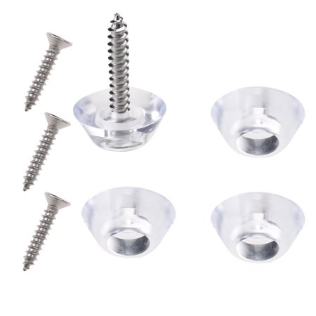 4pcs Tapered Rubber Feet With Screws Chair Leg Floor Protector
