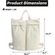 thumbnail image 5 of LHSHID Backpack for Women Retro Canvas Daypack Lightweight Rucksack Handbag Roomy Travel Backpack Fit 17.3 Inch Laptop, 5 of 7