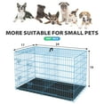24 Inch Dog Crate for Small Dogs, Folding Metal Wire Crates Dog Kennels