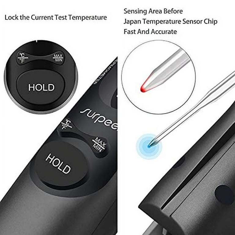 Surpeer Infrared Thermometer + Meat thermometer