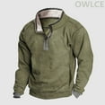 thumbnail image 4 of 2024 New Pattern print casual polo collar zip men's sweater hoodie menswear, 4 of 6