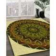thumbnail image 2 of Ahgly Company Indoor Square Patterned Blood Night Red Area Rugs, 4' Square, 2 of 6