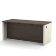 thumbnail image 2 of Atlin Designs Executive Desk in White Chocolate and Antigua, 2 of 4