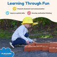 thumbnail image 3 of Bricks Building Role Play Toy, Life Size1.6*0.8*0.45Cm Fake Pretend Foam Construction Blocks (100Pcs), 3 of 3