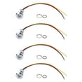 thumbnail image 3 of Led Indicator 12mm Metal Led 4 Sets PreWired Round LEDs Waterproof 2Color Indicator Lights Common Cathod 12mm 3-6VRed And Yellow, 3 of 8