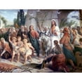 thumbnail image 2 of Plockhorst, Bernhard 24x19 Black Modern Framed Museum Art Print Titled - Christs Entrance into Jerusalem, 2 of 4