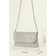 thumbnail image 2 of Kukuzhu Women’ Rhinestone Envelope Bag Sparkling Evening Handbag Silver Purse Bling Designer Chain Clutch for Prom Party, 2 of 8