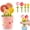 Pink, variant on Flower Pot Measuring Spoons Set, Cute Ceramic Flower Spoons, Decorative Cute Figurine for Baking Cooking Kitchen Decor, Cute Cottagecore Measuring Spoons Gift for Baking Lovers