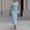 Sky Blue, variant on Morttic Women's Pleated Waist Bodycon Maxi Dress – Short Sleeve Round Neck, Elegant Solid Color Office Party Dress Sky Blue，S
