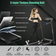 thumbnail image 5 of Gymax Folding Electric Treadmill 3.0HP Exercise Running Machine w/ App Control Blue, 5 of 10