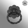 thumbnail image 5 of Renovators Supply Cabinet Pulls 3 5/8" Black Wrought Iron Ring Drawer Pulls w/Screws, 5 of 10