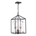 thumbnail image 3 of Craftmade Aaron 4 Light Flat Black/Satin Brass with Acrylic Pendant, Chain Hung, P986FBSB4, 3 of 3