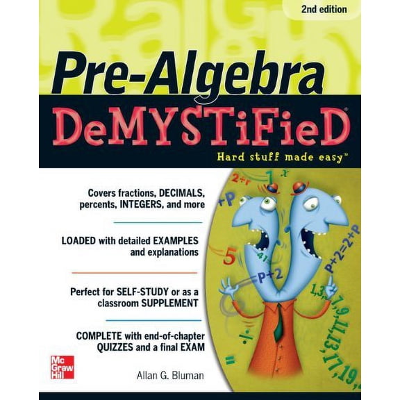 Pre-Owned Pre-Algebra DeMYSTiFieD, Second Edition 9780071742528
