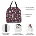thumbnail image 4 of Pofeuu Skull flower leaf colorful Print Lunch Bag Lunch Box Insulated Lunch Bag Adult Lunch Box for Men and Women, 4 of 8