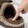thumbnail image 3 of Bow Slipper for Women Indoor Fuzzy Cute House Bedroom Shoes with Memory Foam Ladies Warm Fluffy Slip On, 3 of 15
